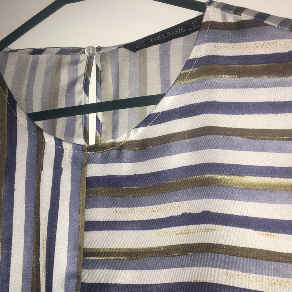 Zara Basic striped blouse - Picture 4 of 8